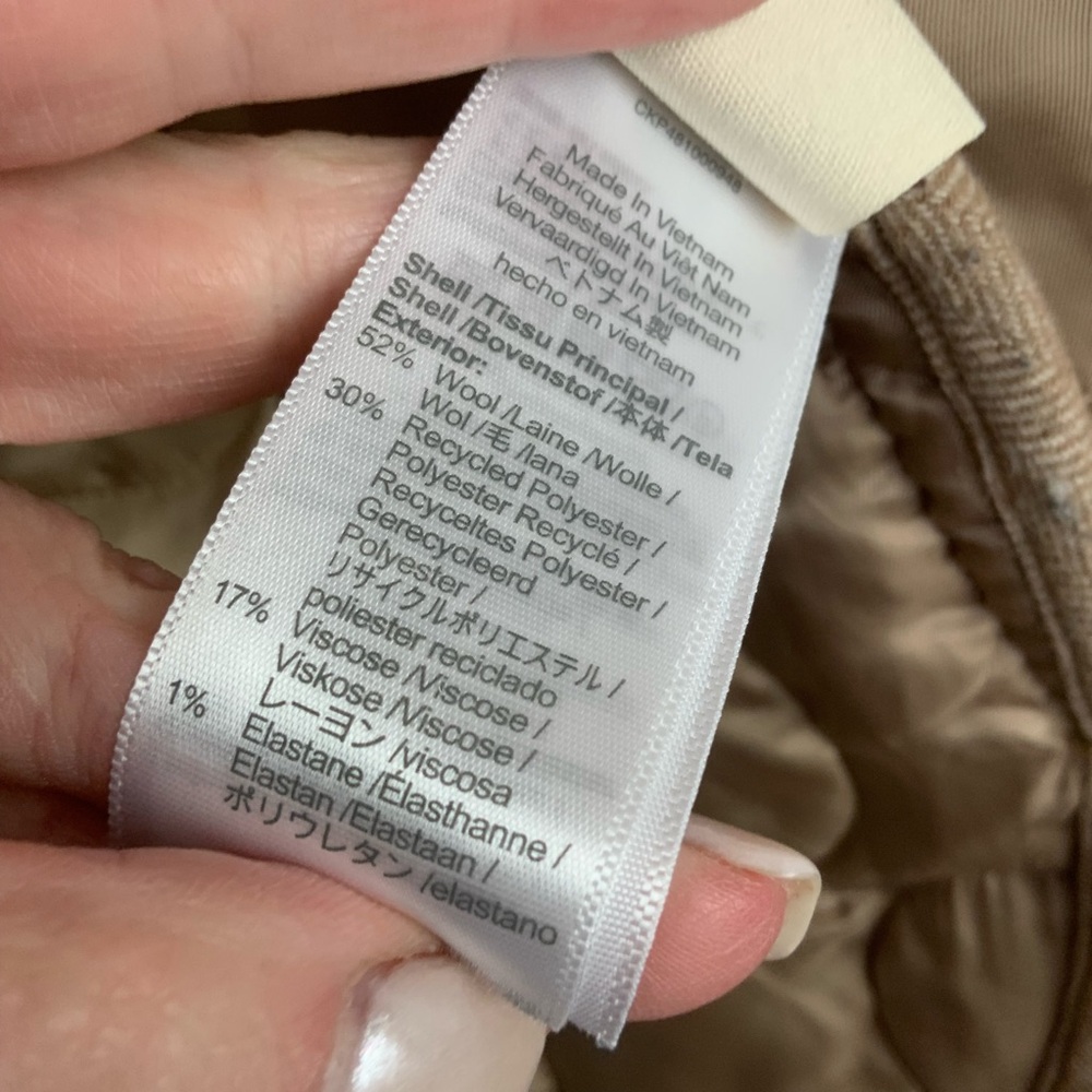 Madewell Beige Quilted Puffer Coat - Picture 6 of 8